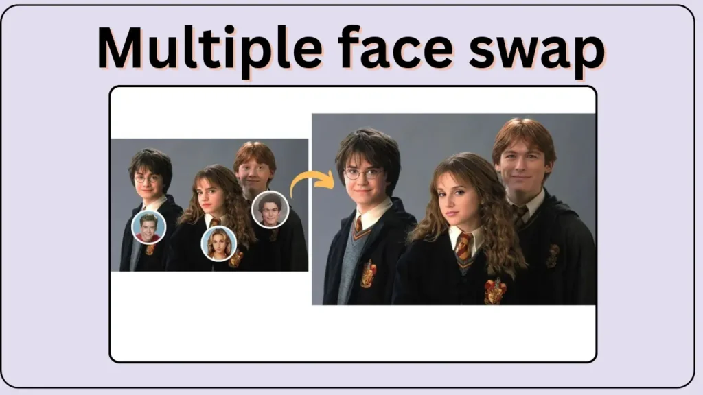 Multiple face swap
